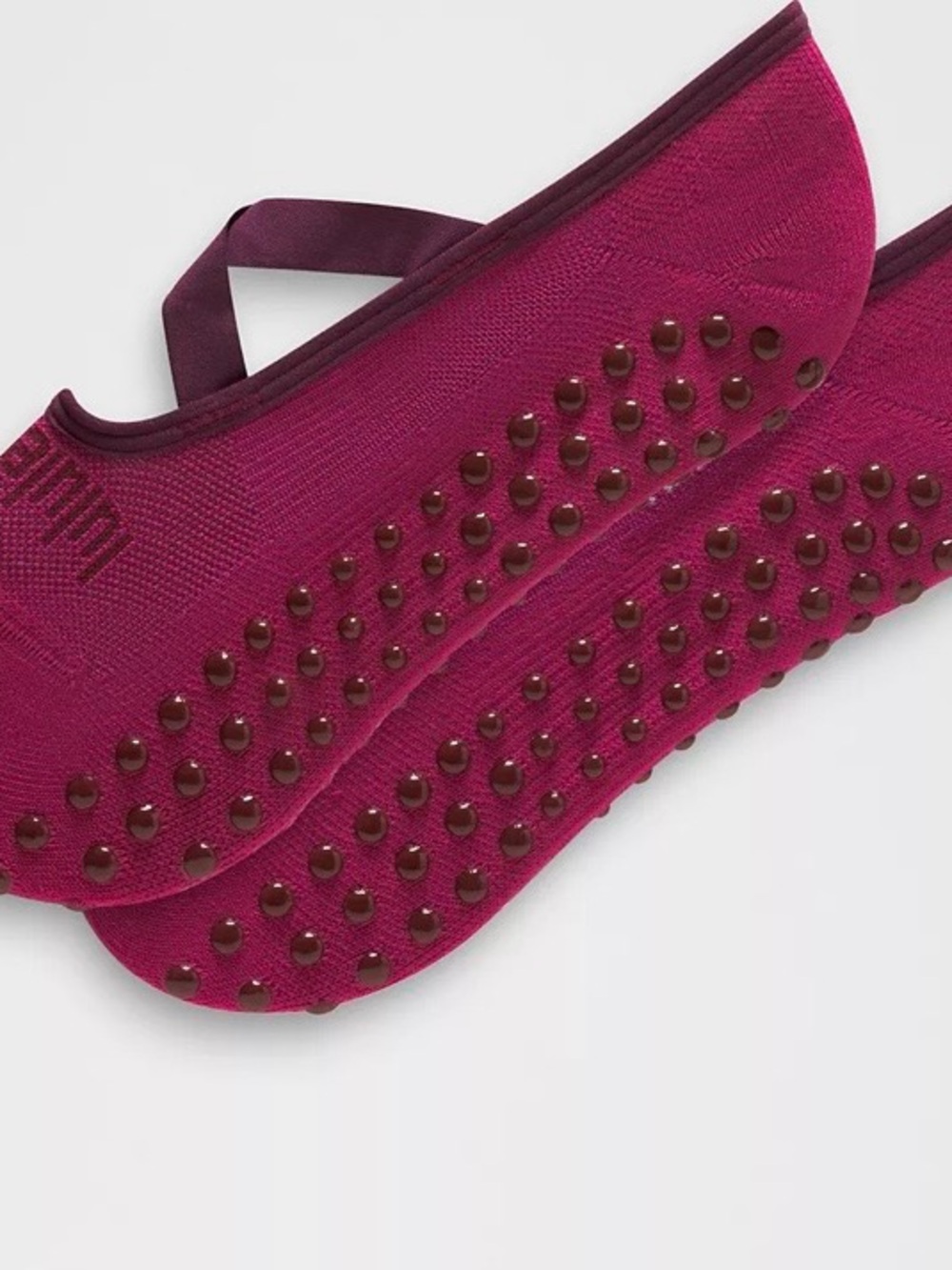 lululemon Unisex Find Your Balance Grip Socks. Size. L Strappy Raspberry Rave
